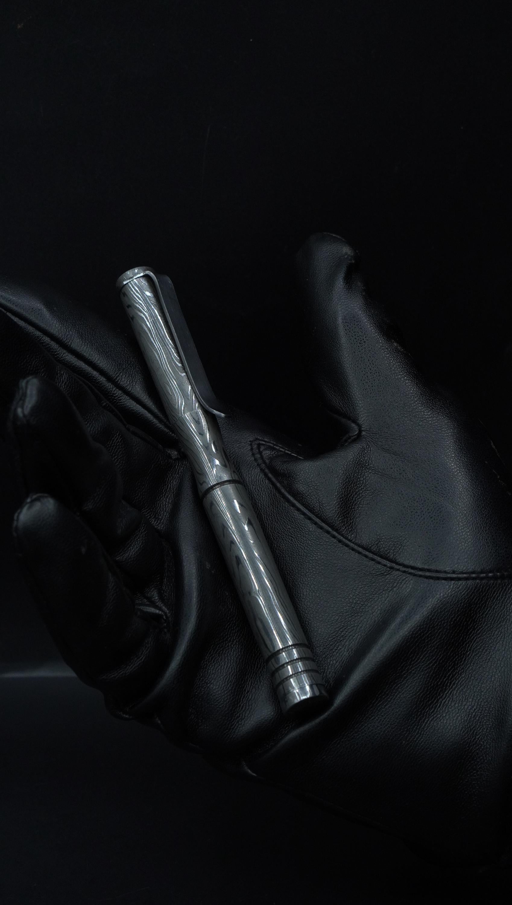 Exquisite Handmade Damascus Steel Ballpoint Pen, Hand Forged Steel Ballpoint With Pocket Clipper, Best Employee Gift, Graduation gift
