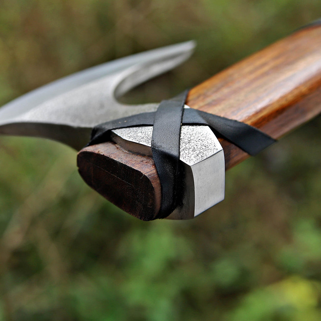 Aesthetic Handmade Viking Axe Pakka Wood Handle Engraved Camping Axe Throwing Axe Hunting Axe Battle Axe Custom Axe Christmas Gift Box