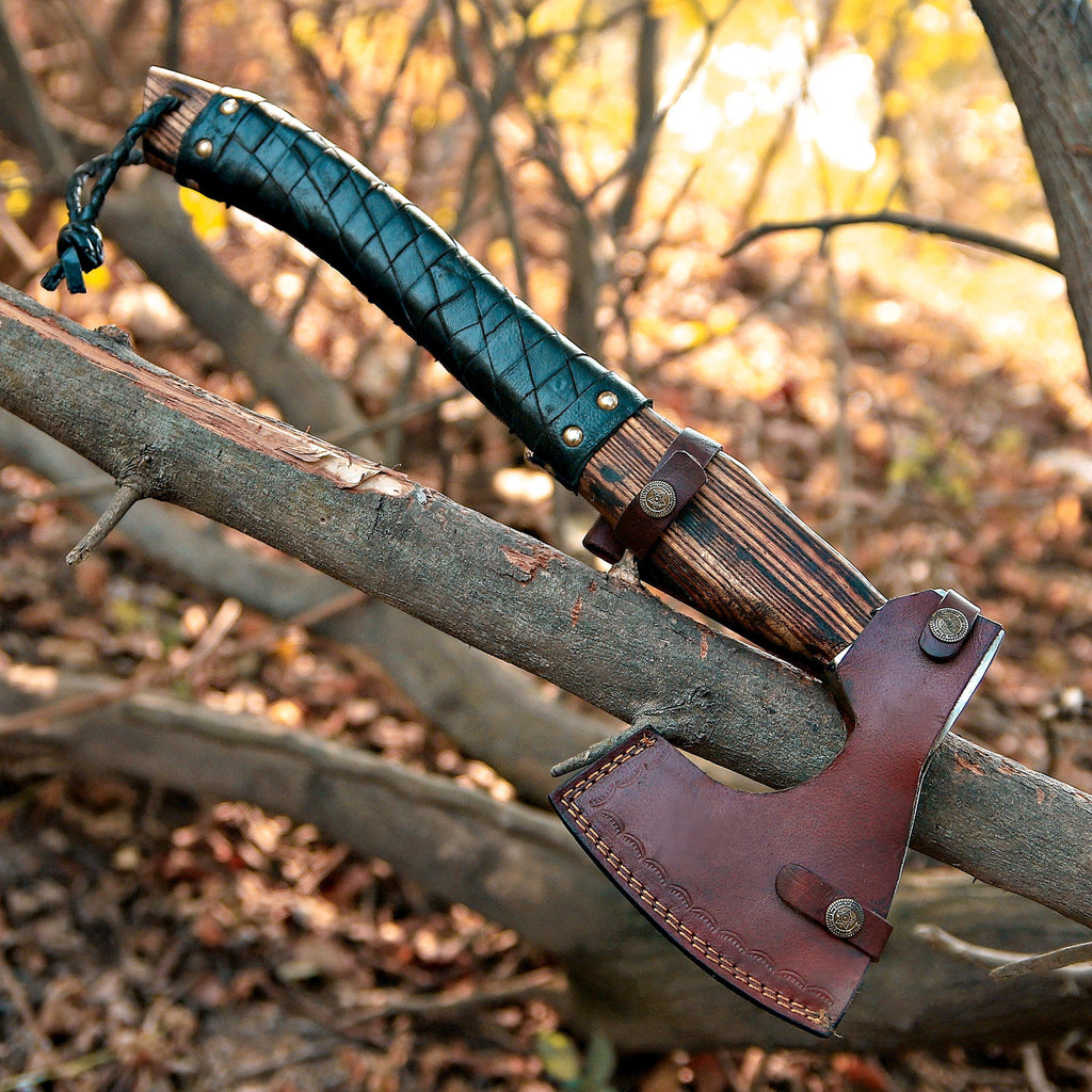 Handmade Viking Axe With Pakka Wood Handle, Battle Axe, Bronze Axes, Christmas Gift Box, Throwing Axe, Custom Axe, Gift For Him