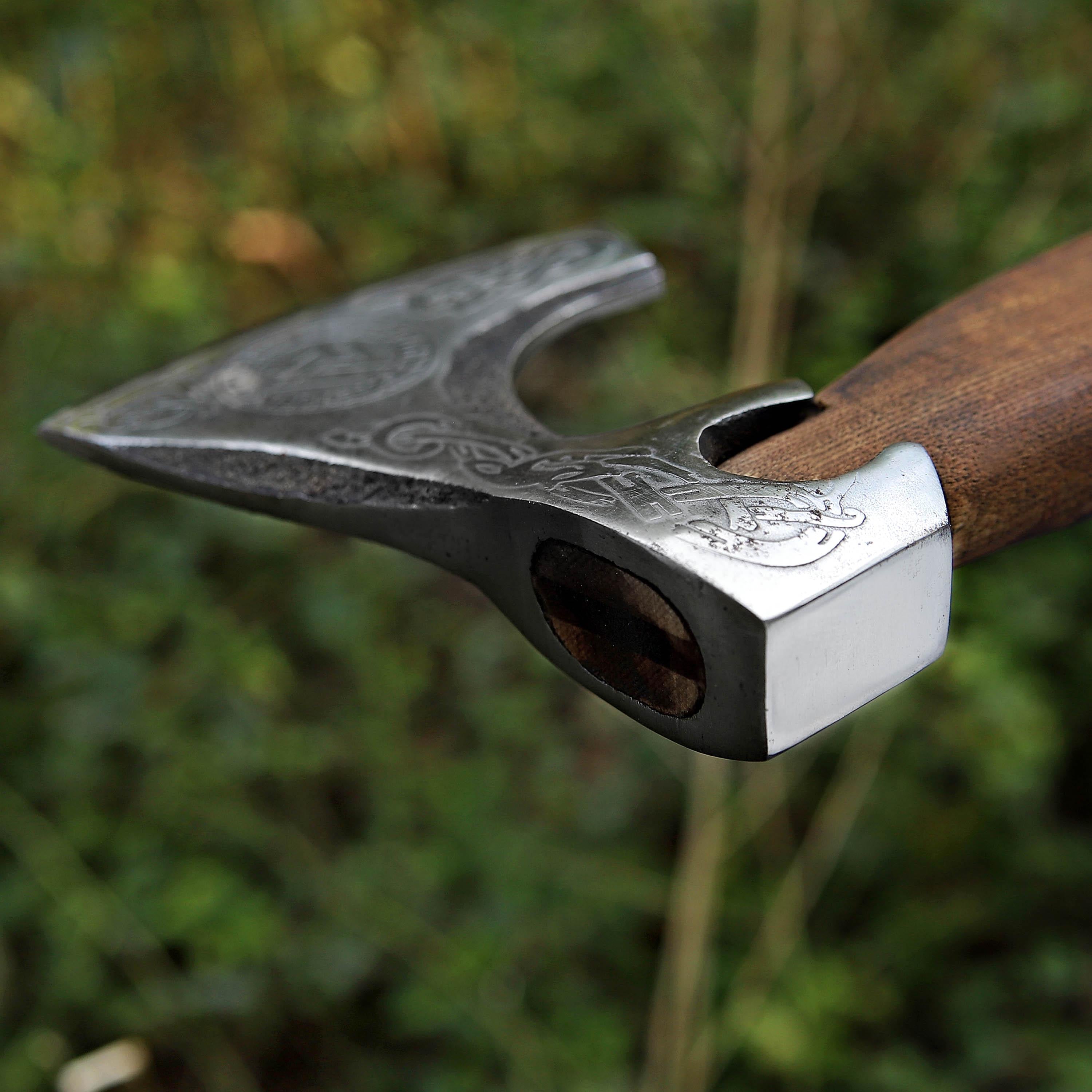 Handmade Viking Axe Pakka Wood Handle Battle Axe Custom Axe Engraved Camping Axe Throwing Axe Hunting Axe Christmas Gift Box Gift For Him