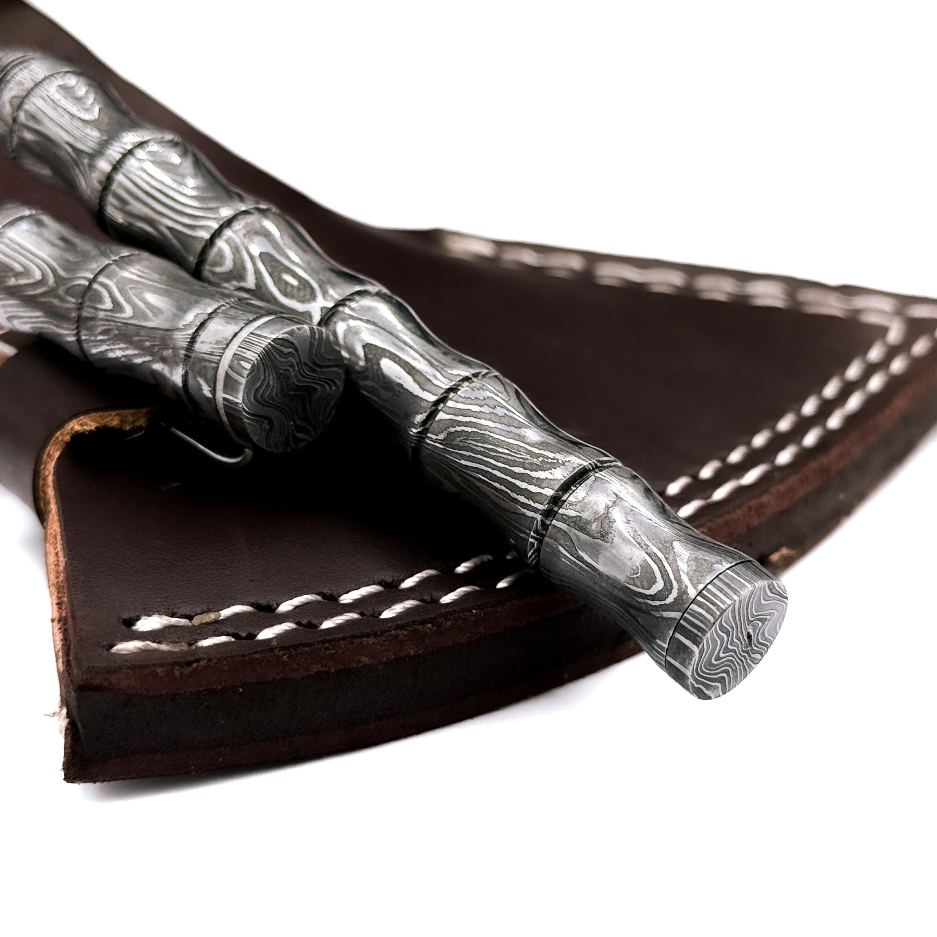 Handmade Damascus Pen, Hand Forged Damascus Steel Ballpoint with Screw Cap Unique Writing Piece Handmade Metal Pen Personalized Pen Gift