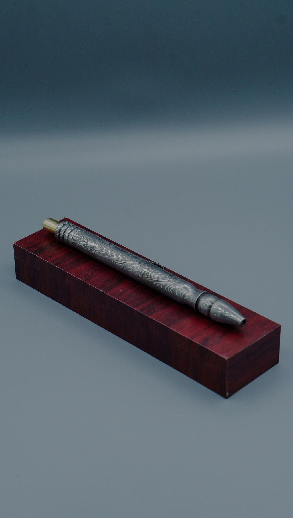 Premium Handmade Damascus Steel Pen, Hand Forged Steel and Copper Brass Pen, Damascus Ballpoint with Pocket Clipper, Teacher Retirement Gift
